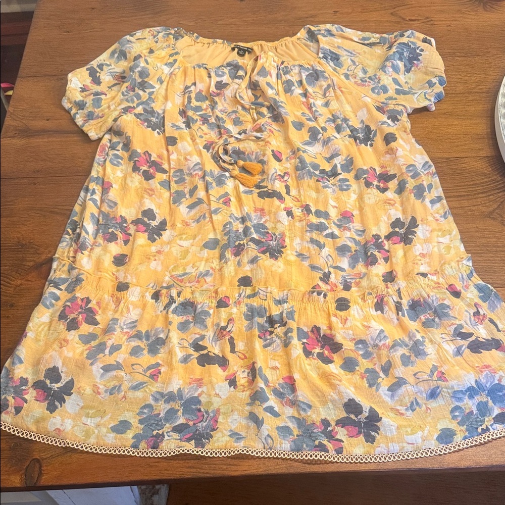 Zac & Rachel Yellow Floral Top